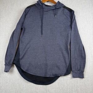 Amongst‎ Others American Legacy Waffle weave Hoodie Pullover Blue MEN'S US LARGE